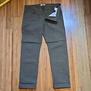 Naked & Famous Olive Raw Cotton Canvas Weird guy 38